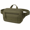 Sac banane 24 x 7 x 15 cm en textile vert kaki - rangement mains libres