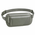 Sac banane 25 x 5 x 14 cm en tissu synthétique kaki avec poches zippées